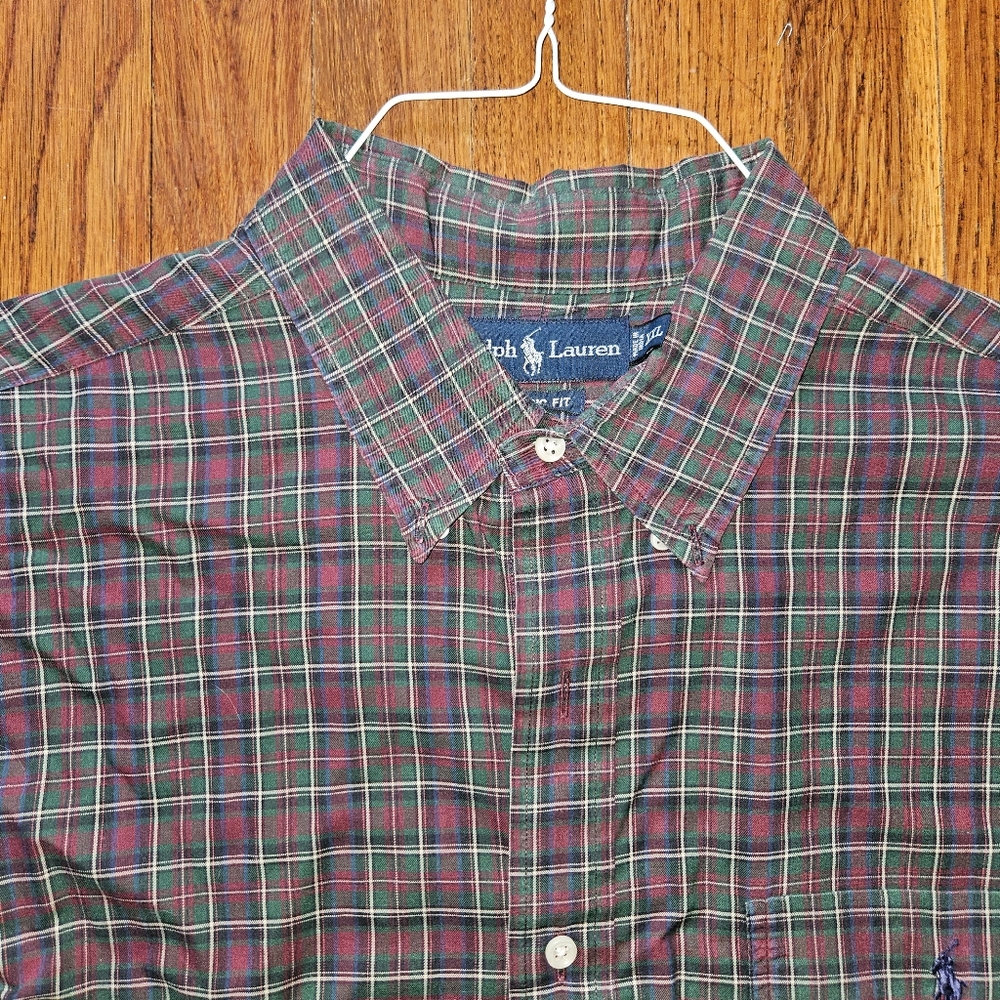 Mens Plaid Classic Fit Ralph Lauren shirt  xxl